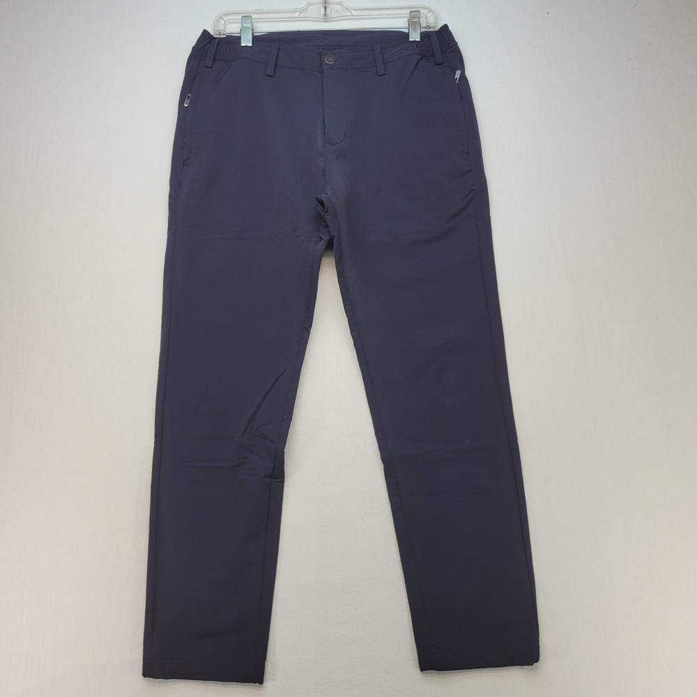 Under 510 Performance Pants Men 32x27 Navy Blue Stretch Commuter Active Trousers
